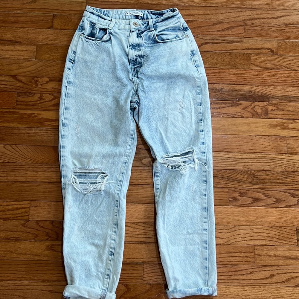 zara mom jean
